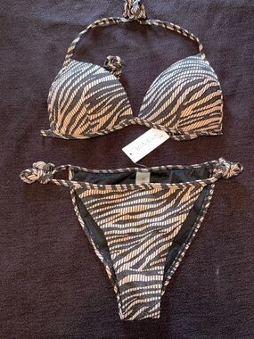 Blushing Brunette Bikini